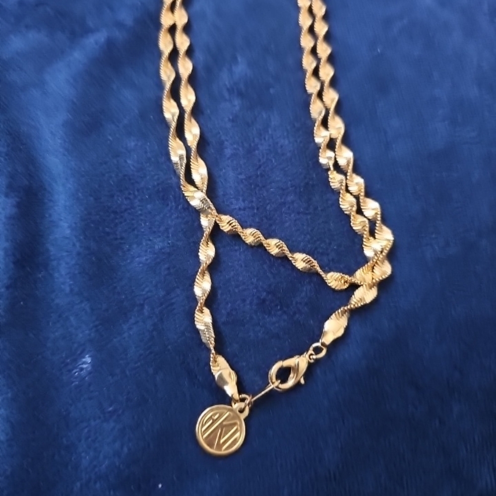 Anne Klein Twisted Gold Necklace